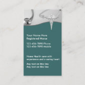 Visitenkarten für Krankenpfleger Visitenkarte (Vorderseite)