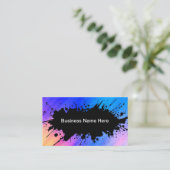 Visitenkarten für künstlerisches Grafikdesign Visitenkarte (Stehend Vorderseite)