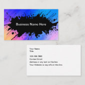Visitenkarten für künstlerisches Grafikdesign Visitenkarte (Vorne/Hinten)