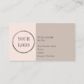 Visitenkarten für Lash/Brow-Künstler Visitenkarte (Rückseite)