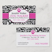 Visitenkarten für Lauflernhilfen | Hund Groomer Visitenkarte (Vorne/Hinten)