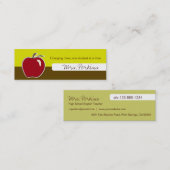 Visitenkarten für Lehrkräfte Mini Visitenkarte (Vorne/Hinten)