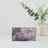 Visitenkarten für lila Blume Visitenkarte (Stehend Vorderseite)