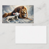 Visitenkarten für Löwen und Lamb Visitenkarte (Vorne/Hinten)