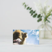 Visitenkarten für Löwen und Lamb Visitenkarte (Stehend Vorderseite)