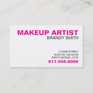 Visitenkarten für Makeup-Künstler Visitenkarte