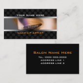 Visitenkarten für Makeup-Künstler Visitenkarte (Vorne/Hinten)