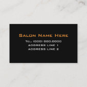 Visitenkarten für Makeup-Künstler Visitenkarte (Rückseite)