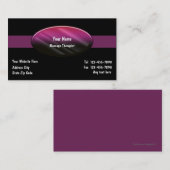 Visitenkarten für Massagetherapeuten Visitenkarte (Vorne/Hinten)