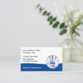 Visitenkarten für Medizinische Hausärzte Visitenkarte (Stehend Vorderseite)