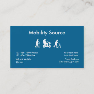 Visitenkarten für medizinische Mobilität Visitenkarte