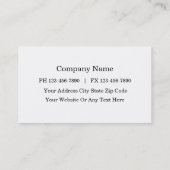 Visitenkarten für medizinische Notfälle Visitenkarte (Rückseite)