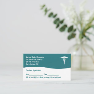 Visitenkarten für medizinische Patienten Terminkarte