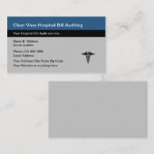 Visitenkarten für medizinische Rechnungsabschlüsse Visitenkarte (Vorne/Hinten)