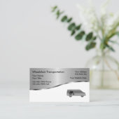 Visitenkarten für medizinische Rollstuhlfahrer Visitenkarte (Stehend Vorderseite)