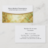 Visitenkarten für medizinische Transkription Visitenkarte (Vorne/Hinten)