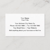 Visitenkarten für Metall-Look Visitenkarte (Rückseite)