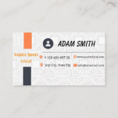 Visitenkarten für Mietobjekte Visitenkarte (Rückseite)