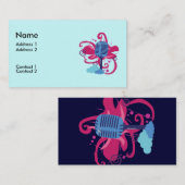 Visitenkarten für Mikrofone Art Explosion Visitenkarte (Vorne/Hinten)