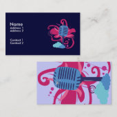 Visitenkarten für Mikrofone Art Explosion Visitenkarte (Vorne/Hinten)