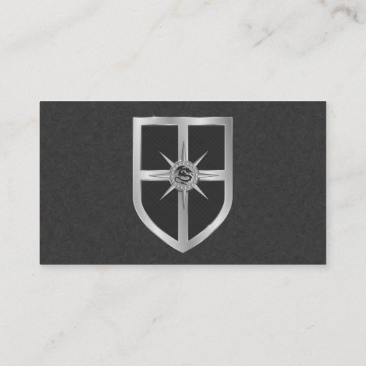 Visitenkarten für mittelalterliches Schwert und Sc Visitenkarte (Rückseite)