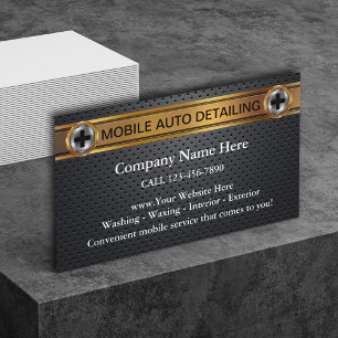 Visitenkarten für mobiles Auto-Detailing Visitenkarte