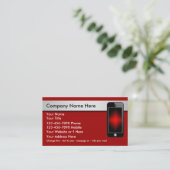 Visitenkarten für Mobiltelefone Visitenkarte (Stehend Vorderseite)