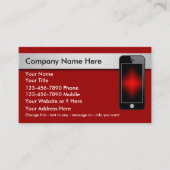 Visitenkarten für Mobiltelefone Visitenkarte (Vorderseite)