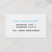 Visitenkarten für Nagelstudios Visitenkarte (Rückseite)