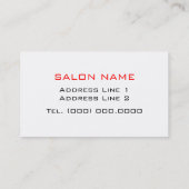 Visitenkarten für Nagelstudios Visitenkarte (Rückseite)