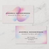 Visitenkarten für Nageltechniker, Nail-Künstler-Ma Visitenkarte (Vorne/Hinten)