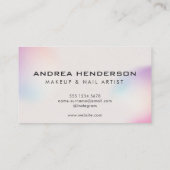 Visitenkarten für Nageltechniker, Nail-Künstler-Ma Visitenkarte (Rückseite)