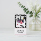 Visitenkarten für Nageltechniker Visitenkarte (Stehend Vorderseite)