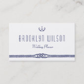 Visitenkarten für Nautical Wedding Planner Visitenkarte (Vorderseite)