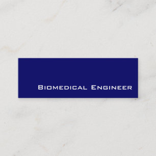 Visitenkarten für Navy Weiß Biomedical Engineer Mini Visitenkarte
