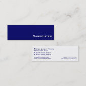 Visitenkarten für Navy White Carpenter Mini Visitenkarte (Vorne/Hinten)