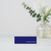Visitenkarten für Navy White Carpenter Mini Visitenkarte (Stehend Vorderseite)