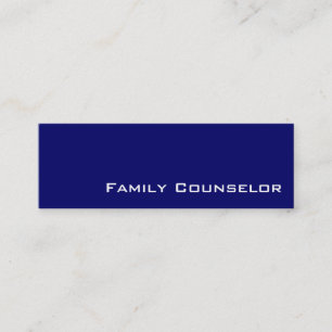 Visitenkarten für Navy-White-Familien-Ratgeber Mini Visitenkarte