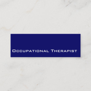 Visitenkarten für Navy White Occupational Therapie Mini Visitenkarte
