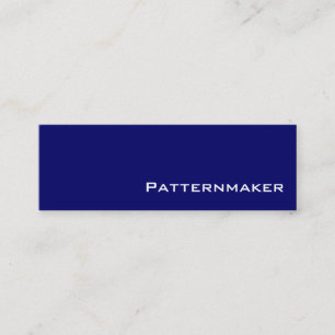 Visitenkarten für Navy White Patternmaker Mini Visitenkarte