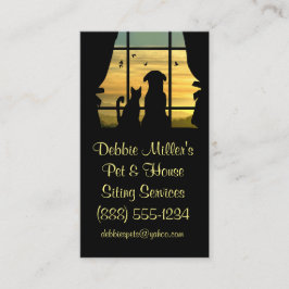 Visitenkarten für niedliche Haustiere und Haustier Visitenkarte