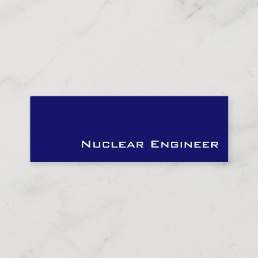 Visitenkarten für Nukleare Navy Engineer Mini Visitenkarte (Vorderseite)
