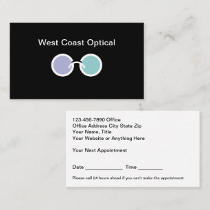 Visitenkarten für optische Ophthalmologe Visitenkarte