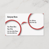 Visitenkarten für Optometrie Terminkarte (Vorderseite)