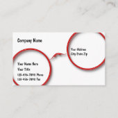 Visitenkarten für Optometrie Visitenkarte (Vorderseite)