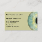 Visitenkarten für Optometristen Visitenkarte (Vorderseite)