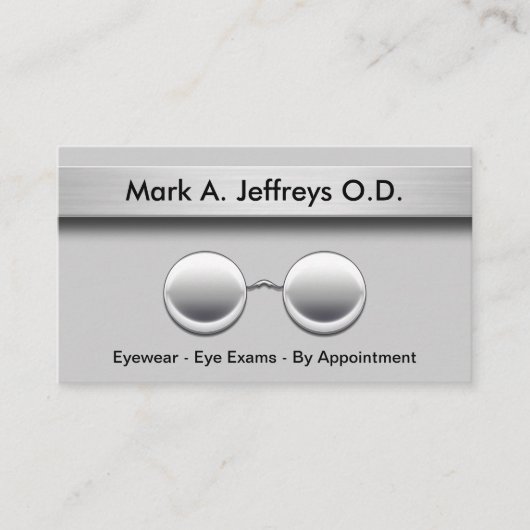 Visitenkarten für Optometristen Visitenkarte (Vorderseite)