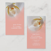 Visitenkarten für Orchid + Rosa Chiffre Visitenkarte (Vorne/Hinten)