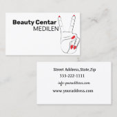 Visitenkarten für Pediküre und Maniküre Visitenkarte (Vorne/Hinten)