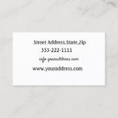 Visitenkarten für Pediküre und Maniküre Visitenkarte (Rückseite)